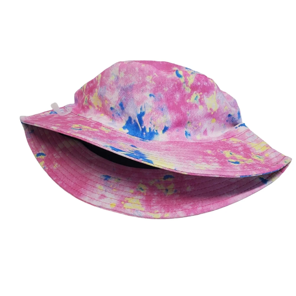 NWOT Girls Bundle Tye Dye Bucket Hat & Hair Bows 5 Pack
